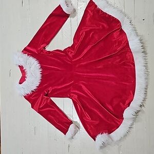 Girls Christmas Santa Costume Dress